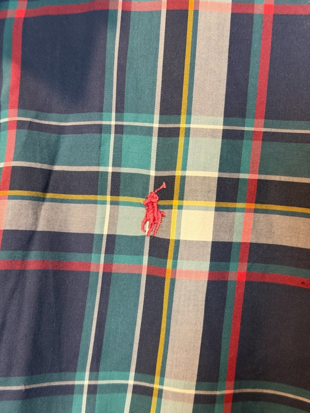 Ralph Lauren Classic Fit Plaid Button Down Shirt XL Cotton Pony Logo Preppy - Picture 3 of 8